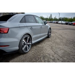 Накладки сплиттеры на пороги на Audi RS3 8V Sedan